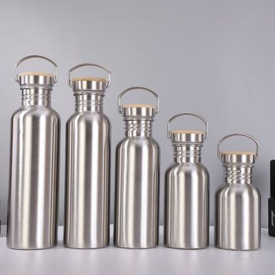 comprar 350ml 500ml 600ml Oem Odm Botão de água de aço inoxidável de parede única BPA livre Botão de água de viagem de aço inoxidável leve Design minimalista online manufacture