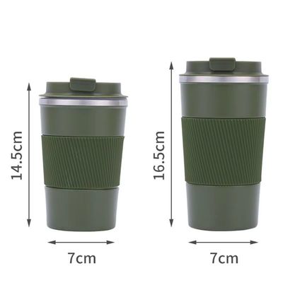 comprar Portátil 12 oz 17 oz Eco-friendly 304 de aço inoxidável Taça de viagem de café Taça de vácuo isolado para qualquer bebida quente ou gelada BPA livre Design à prova de vazamento de qualidade alimentar online manufacture
