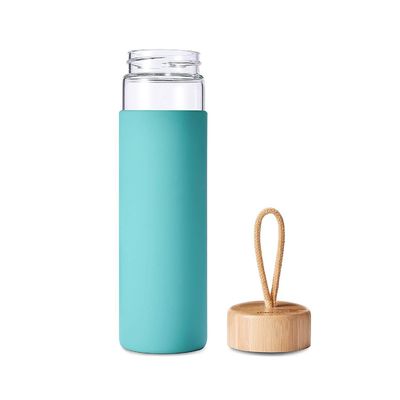 comprar Elegante Design Escola Premium Funky Proof Leak Glass Garrafa de Água de Vidro Motivação Garrafa de Água com Manga de Carregamento fácil de usar e transportar online manufacture
