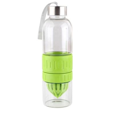 comprar Flasca de água de infusão de vidro de 700 ml livre de Bpa Tritano Reutilizável Flasca de água de infusão de frutas de vidro à prova de vazamento online manufacture