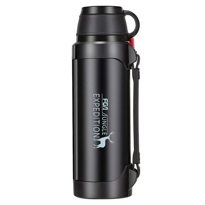 comprar 1200ml 1,2 litros de vácuo 316 aço inoxidável frasco isolado frasco de viagem quente e frio frasco esportivo de metal fácil de transportar para atividades ao ar livre online manufacture