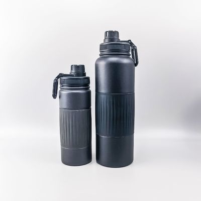 comprar 550/750/960/1200/1800ML Garrafa de aço inoxidável 1.8 Litro Botão de bebida de aço inoxidável de parede dupla com design de alça de silicone sustentável online manufacture