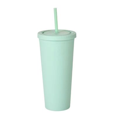 comprar 22oz Matte Pastel Tumblers Colored Double Wall Insulated Acrylic Tumblers com tampas e canudos fácil de limpar perfeito para criações personalizadas online manufacture