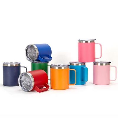 comprar 360 ml de BPA livre isolado caneca de aço inoxidável com alça e tampa de vácuo isolado Campeamento Copo Fique quente ou frio Ideal para uso diário online manufacture