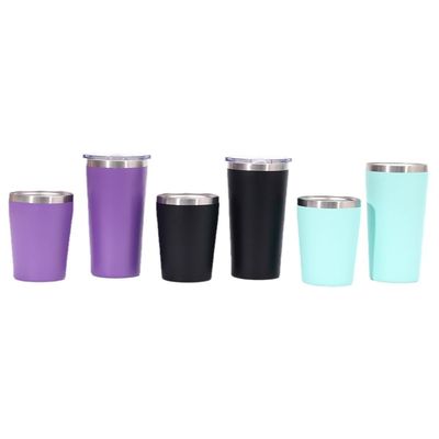 comprar 8oz/12oz de aço inoxidável de parede dupla caneca de viagem térmica Eco-friendly isolado frasco de vácuo prova de derramamento com laser / 3D / Silk-screen logotipo online manufacture