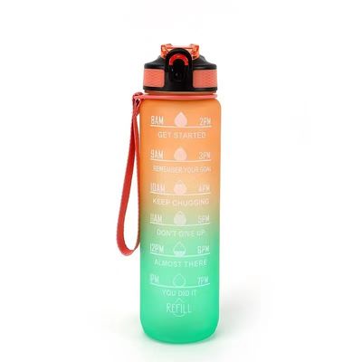 comprar Grande Capacidade Estilo Reutilizável Eco Amigável 1 Litro Garrafa de Água Ginásio Garrafa de Água de Plástico Com Prova de Fugas E Um Clique Abra Logotipo Personalizado online manufacture
