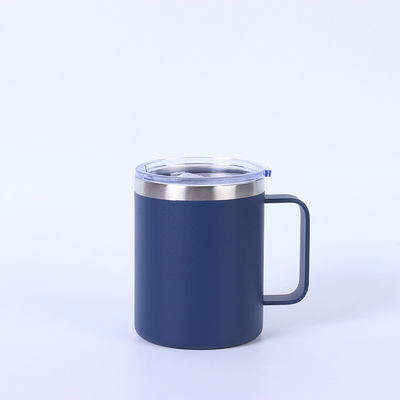 comprar Logotipo personalizado Impresso Copo de aço inoxidável 12oz Dupla parede Tumbler Taça de viagem de café com tampa e alça online manufacture