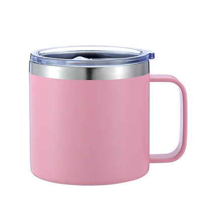 comprar Copo de viagem com tampa de 12oz de parede dupla de aço inoxidável online manufacture