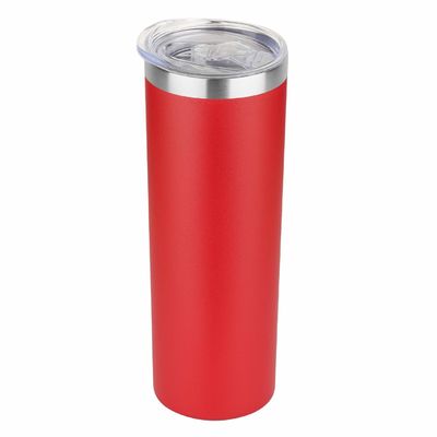 comprar Tumbler personalizado com tampa e palha adicionar o seu texto de foto personalizado skinny tumblers 20oz aço inoxidável isolado de parede dupla xícara de café para bebidas quentes e frias online manufacture