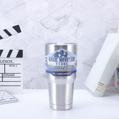 comprar 30oz Thermos de aço inoxidável portátil Tumbler manter beber frio quente frascos de vácuo canecas garrafa de café garrafa de água com palha online manufacture