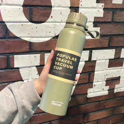 comprar Venda a quente personalizado 40pcs Dupla parede de vácuo frasco de aço inoxidável garrafa de água de PC Material Desenho Esportivo Estilo Largo alvo online manufacture
