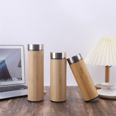 comprar Termos de bambu premium com infusor de chá para chá solto 12oz - Conjunto de presentes de chá - garrafa de água isolada / tumbler de café gelado - presentes únicos para mulheres, presentes online manufacture