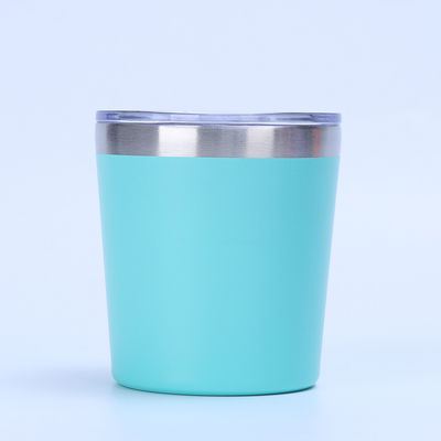 comprar 12oz simples moderno reutilizável de parede dupla de aço inoxidável de vácuo isolado viagem de café caneca de leite tumbler com tampa flip online manufacture