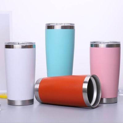 comprar 20oz de aço inoxidável caneca de viagem térmica com tampa dupla parede de vácuo isolado cálice de café para casa escritório desporto 600ml online manufacture