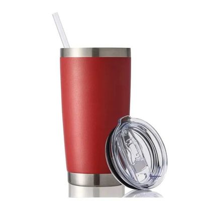 comprar Custom 20 Oz Duplo Parede de vácuo Copo de carro isolado em pó revestido de vidro Copo de vácuo de aço inoxidável quente Copo de café com online manufacture