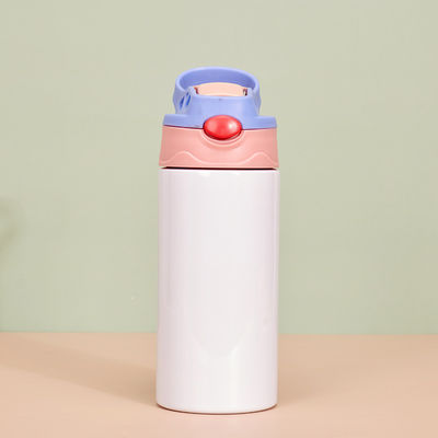 comprar Sublimação a granel 6 Pack 12oz de aço inoxidável Sublimação em branco Sippy Cup Dupla parede isolado bebês tumbler com manilha tapa à prova de derramamento para bebidas de água online manufacture