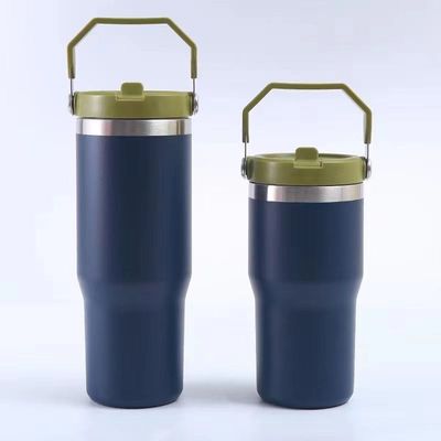 comprar 30oz Tumbler com tampa de palha vácuo fechado isolado copo reutilizável garrafa de água de aço inoxidável Trave para água, chá gelado ou café online manufacture