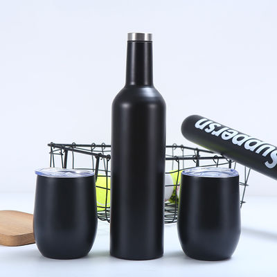 comprar Tubarões de vinho de aço inoxidável 2 pacotes 12 oz & 1 garrafa de vinho isolado - Duas paredes de vácuo isolado copos de vinho com tampas e canudos conjunto online manufacture