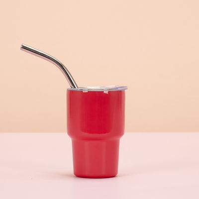 comprar Mini Shot Tumblers 2OZ Branco Vermelho Verde Shot Gelas com canudos Aço inoxidável Xmas Party Cups para casa Bar Chá Café Cocktails Bebidas Presentes online manufacture