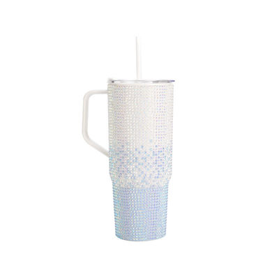comprar Transfronteiriço 1200ml Tumbler de parede única com diamantes brilhantes Mão e palha online manufacture