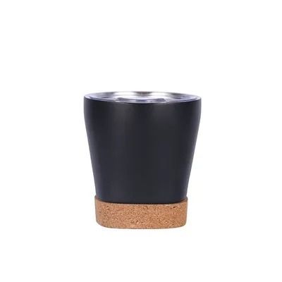 comprar Tabela Proteger 8 Oz Tumbler isolado Dupla parede de aço inoxidável Tumbler Cortiça fundo caneca de café personalizado com tampa de filtro conveniente e fácil de limpar Fabricação em linha