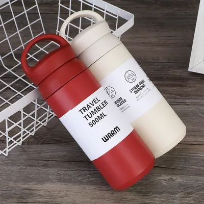 comprar 500 ml copos portáteis de água para viagens com infusor de chá frascos de café isolados de aço inoxidável estilo Japão Fabricação em linha