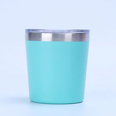 comprar 12oz simples moderno reutilizável de parede dupla de aço inoxidável de vácuo isolado viagem de café caneca de leite tumbler com tampa flip Fabricação em linha