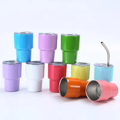 comprar Mini Shot 2oz Curve Tumbler - Dupla parede de vácuo isolado - fundo antiderrapante - Tumbler de aço inoxidável online manufacture