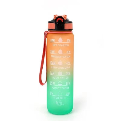 comprar Grande Capacidade Estilo Reutilizável Eco Amigável 1 Litro Garrafa de Água Ginásio Garrafa de Água de Plástico Com Prova de Fugas E Um Clique Abra Logotipo Personalizado online manufacture