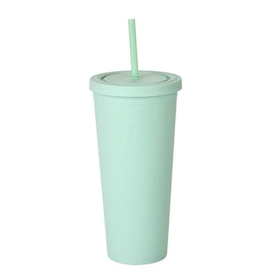 comprar 22oz Matte Pastel Tumblers Colored Double Wall Insulated Acrylic Tumblers com tampas e canudos fácil de limpar perfeito para criações personalizadas online manufacture