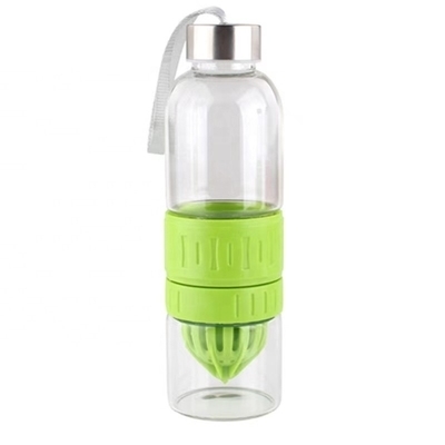 comprar Flasca de água de infusão de vidro de 700 ml livre de Bpa Tritano Reutilizável Flasca de água de infusão de frutas de vidro à prova de vazamento online manufacture