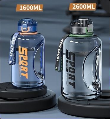 comprar 1600/2600ML Tritão Grande Jarro De Desporto BPA Livre de vazamento Proof Sports Water Bottle Ergonomically Designed Handle Wide Mouth For Easy Cleaning Fabricação em linha