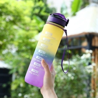 comprar Garrafas de água personalizadas de 32 oz grandes garrafas de água motivacionais com marcador de tempo e palha para fitness e entusiastas do ar livre online manufacture
