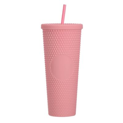 comprar 710ml Large Capacity Double-layer Plastic Straw Cup Factory Direct Supply Creative Portable Durian Prickly Diamond Style Fabricação em linha
