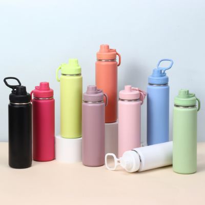 comprar Amazon Transfronteiriço 304 Aço Inoxidável 18oz, 32oz, 24oz Onça Pote Espacial Pote de Montanhismo Portátil Esportivo Preservação de Calor Fabricação em linha