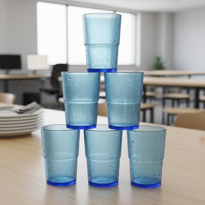 comprar Copo de plástico empilhável reutilizável feito de materiais livres de BPA ideal para escritórios escolas e locais de hospitalidade Fabricação em linha