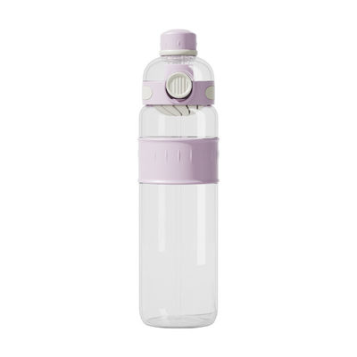 Garrafa de água de plástico de Tritão de 750ml/1000ml de cores múltiplas com palha Portavel Garrafa de água pop up com separador de água sem vazamento fácil de limpar