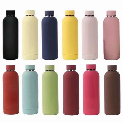 350/500/750/1000ML Eco-friendly Isolado Reutilizavel Ferro Inoxidável Gym garrafa de água 1 litro Esportes garrafa de água metálica Proteção Ambiental
