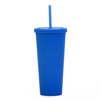 Personalização Copo de café gelado de plástico reutilizável com palha 17*10,2cm/28,2*10,5cm