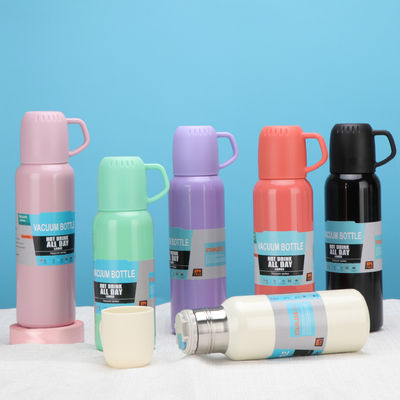 Garrafa de vácuo de aço inoxidável e taça de café 500 ml isolamento de vácuo à prova de vazamento