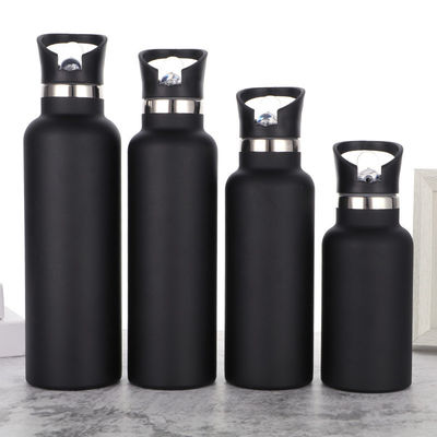 25oz Hydro Flask de parede dupla de aço inoxidável Garrafa de água Válvula de mordida Válvula de vácuo isolado Suor à prova de vazamento Proof Sports Thermos boca padrão 25oz BPA-Free