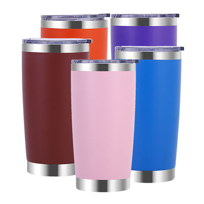 Garrafas de água isoladas 20oz 304 Tubler de água de aço inoxidável com tampa garrafa de água reutilizável manter quente para esportes viagens de ginásio
