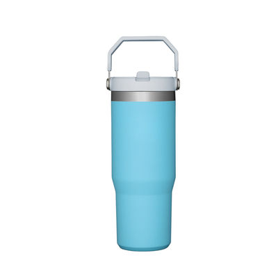 Taça portátil de 30oz Taça de carro 304 de aço inoxidável Taça termo Taça de palha Taça portátil de 20oz