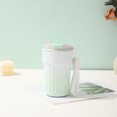 Copo de café isolado com tampa à prova de vazamento Copo de café reutilizável Copo de viagem 13 OZ Taça de viagem de café,Taça de café de parede dupla,Taça de café de aço inoxidável para bebidas quentes e frias