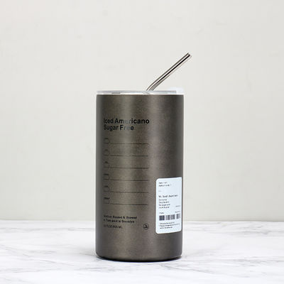 20oz de isolamento e refrigeração Copo de sorvete, simples escritório portátil carro de palha Copo de água, vácuo dupla camada 304 aço inoxidável Copo de viagem de bebida fria e quente