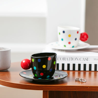 Canecas e Pratos de Cerâmica Criativos Bolinhas Coloridas Canecas de Café Nível de Aparência Superior Canecas de Escritório Canecas para Casais Canecas para Bebidas Domésticas