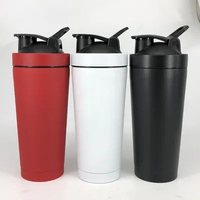 Botelha de batida com fio de barril Botelha de batida de proteína para misturas de proteína