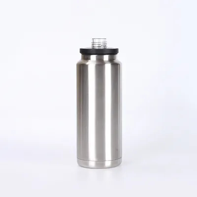 18 oz garrafa de vácuo isolado garrafa de água de aço inoxidável com Chug Cap gelo rosa