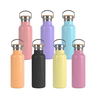 Garrafa Grande Pequeno Grande Colorido Oem Ferro Inoxidável Garrafa de Água Potável