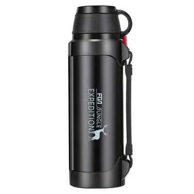 1200ml 1,2 litros de vácuo 316 aço inoxidável frasco isolado frasco de viagem quente e frio frasco esportivo de metal fácil de transportar para atividades ao ar livre
